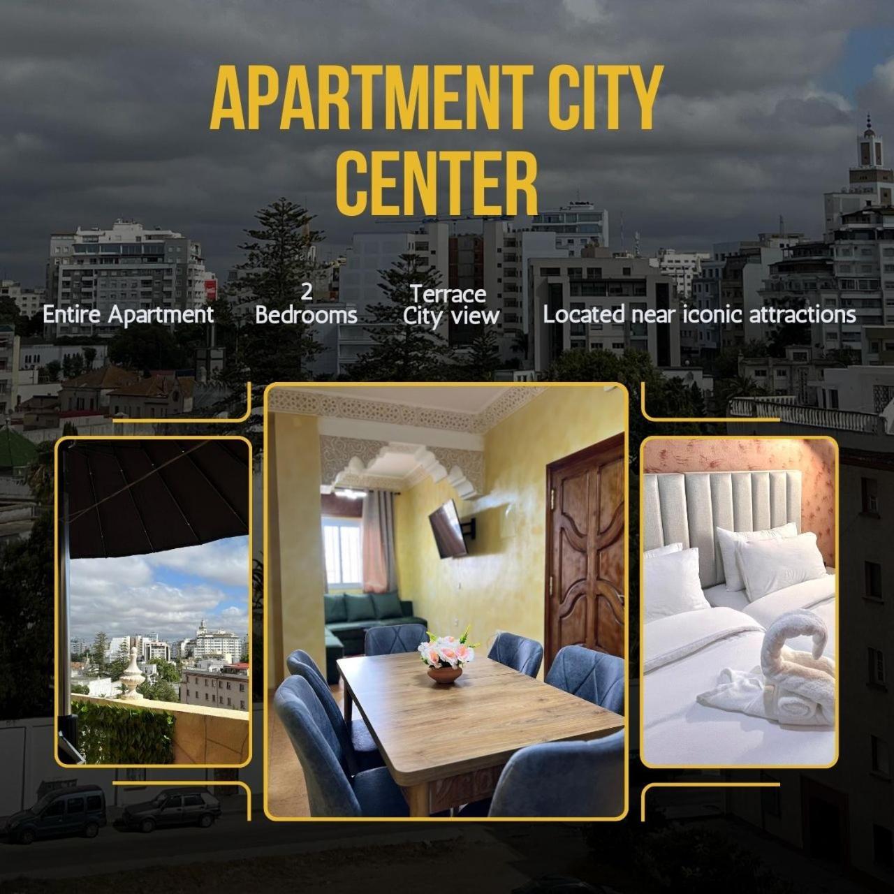 Apartment City Center Panoramic View Terrace แทนเจียร์ ภายนอก รูปภาพ